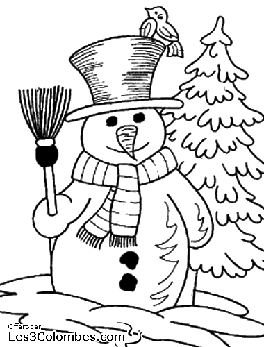 Coloring page: Snowman (Characters) #89217 - Free Printable Coloring Pages