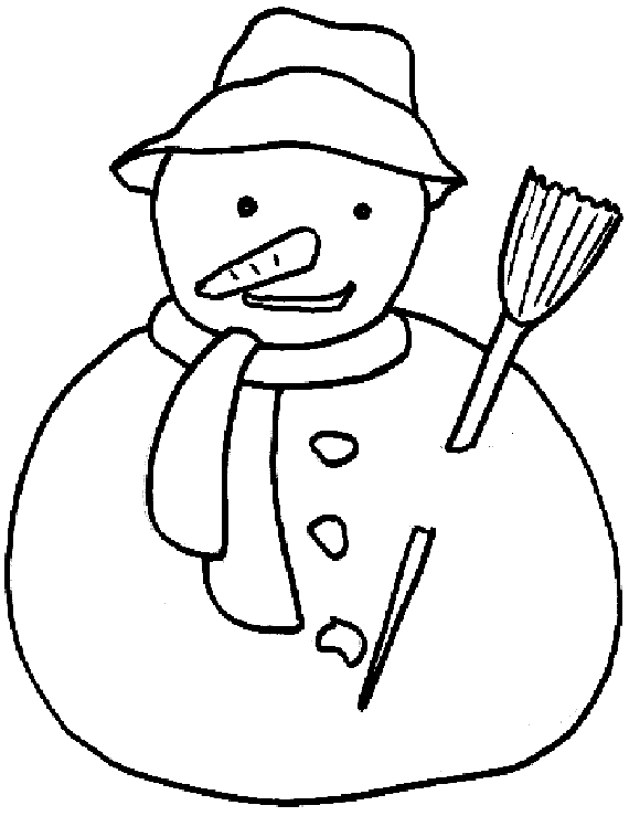 Coloring page: Snowman (Characters) #89218 - Free Printable Coloring Pages