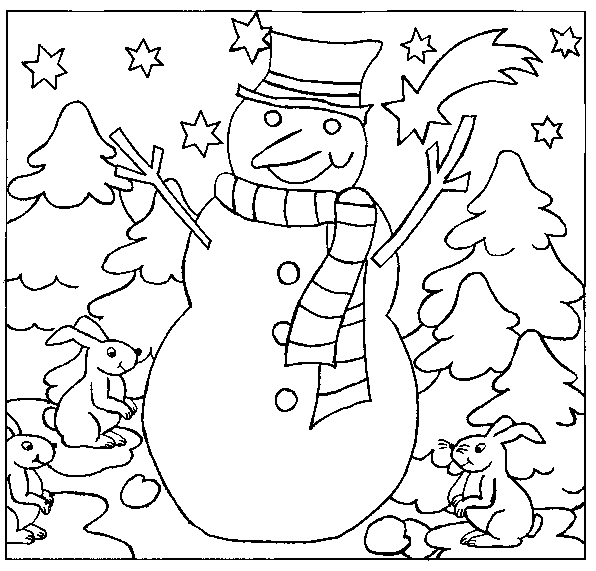 Coloring page: Snowman (Characters) #89219 - Free Printable Coloring Pages