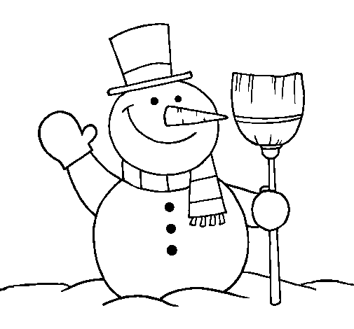 Coloring page: Snowman (Characters) #89220 - Free Printable Coloring Pages