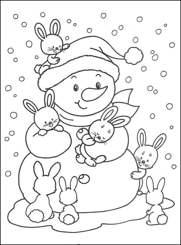Coloring page: Snowman (Characters) #89228 - Free Printable Coloring Pages