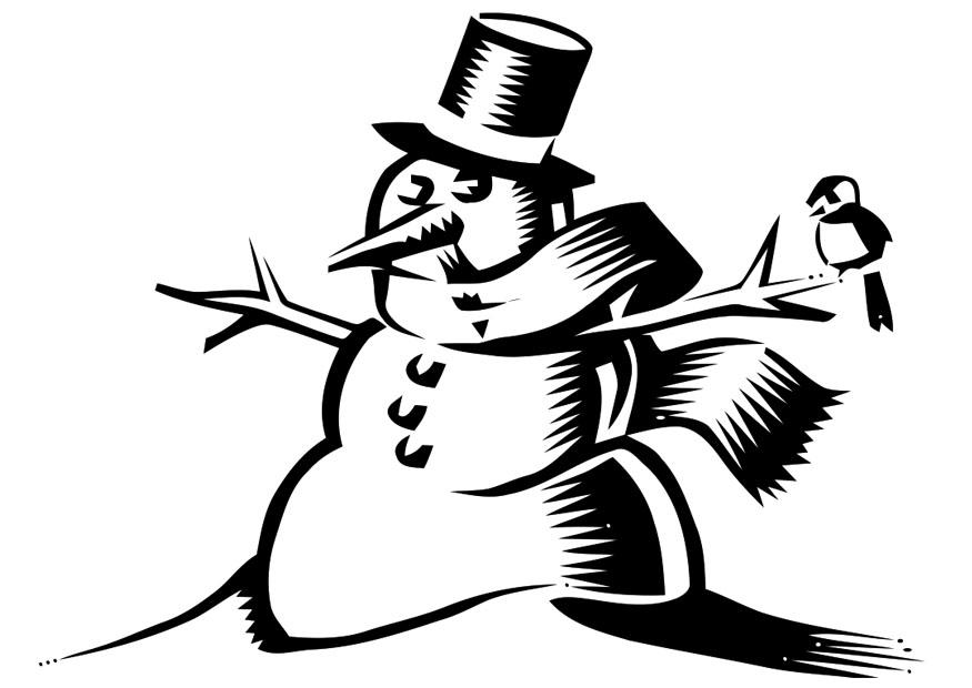 Coloring page: Snowman (Characters) #89231 - Free Printable Coloring Pages