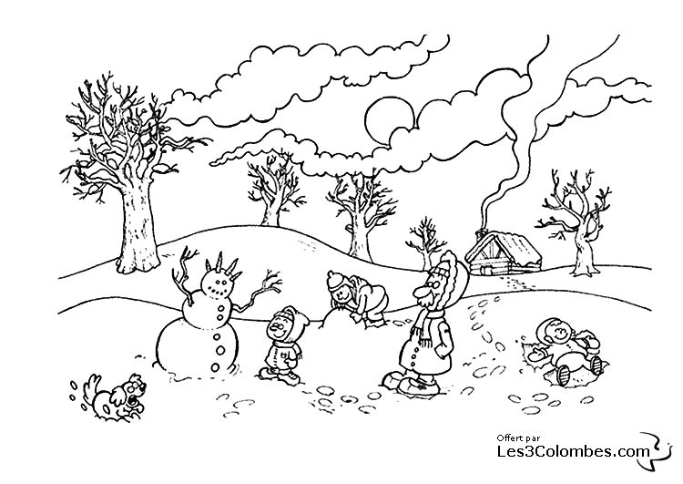 Coloring page: Snowman (Characters) #89233 - Free Printable Coloring Pages