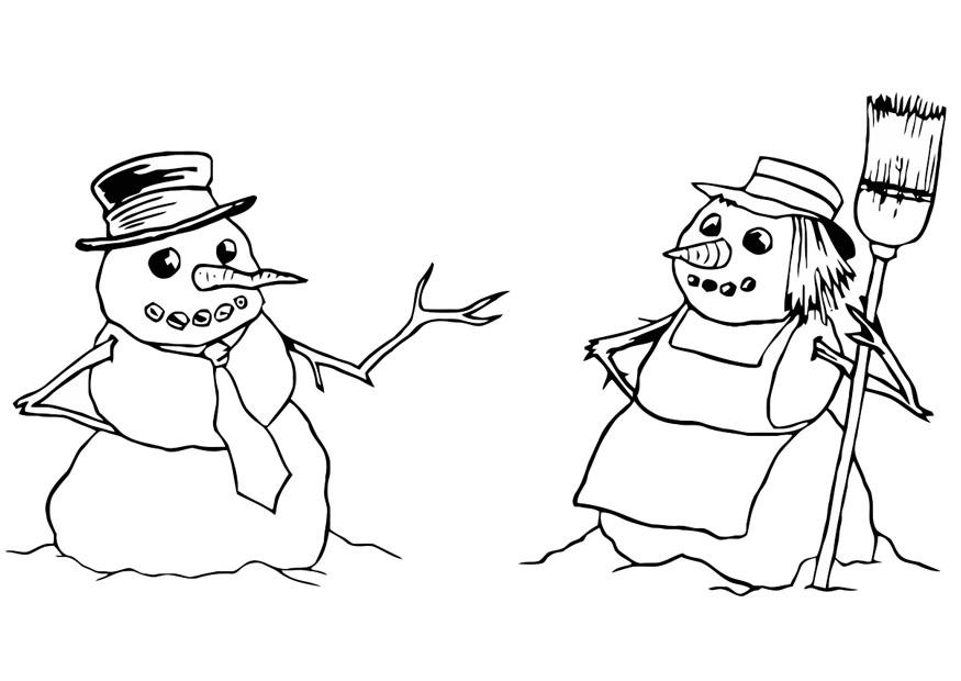 Coloring page: Snowman (Characters) #89240 - Free Printable Coloring Pages