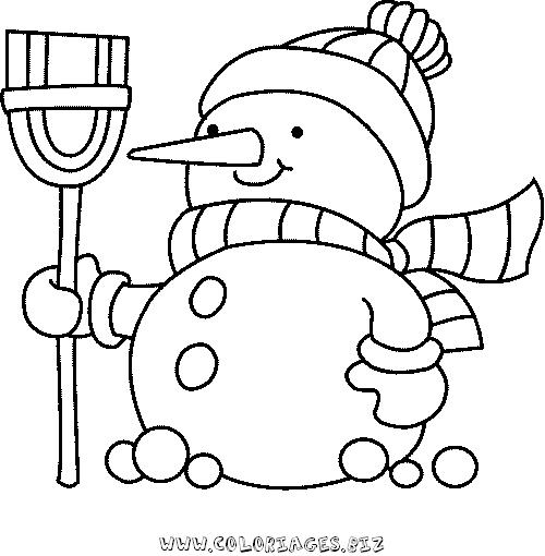 Drawing Snowman #89243 (Characters) – Printable coloring pages