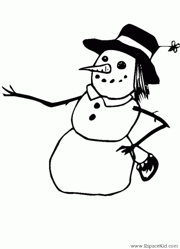 Coloring page: Snowman (Characters) #89244 - Free Printable Coloring Pages