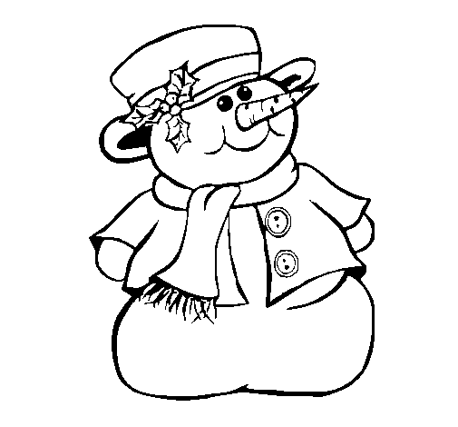Coloring page: Snowman (Characters) #89246 - Free Printable Coloring Pages