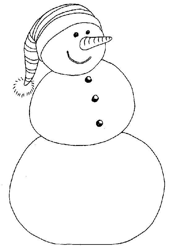 Coloring page: Snowman (Characters) #89254 - Free Printable Coloring Pages