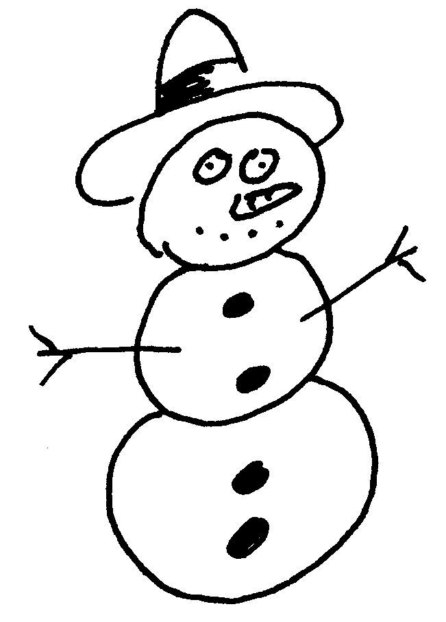 Coloring page: Snowman (Characters) #89255 - Free Printable Coloring Pages