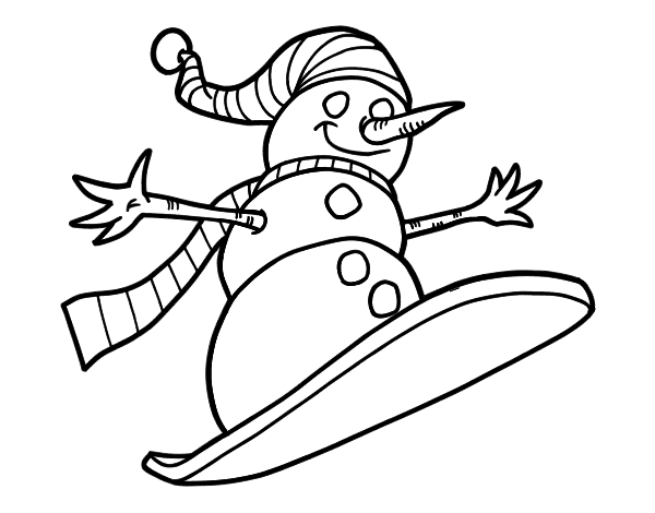 Coloring page: Snowman (Characters) #89262 - Free Printable Coloring Pages