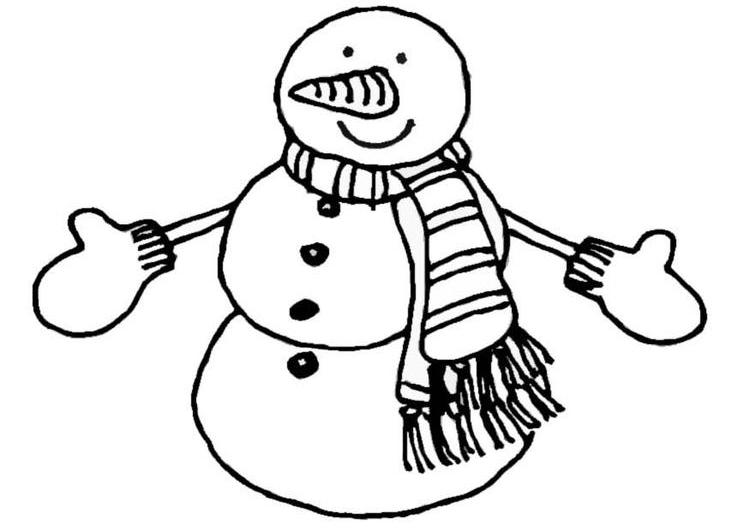 Coloring page: Snowman (Characters) #89263 - Free Printable Coloring Pages