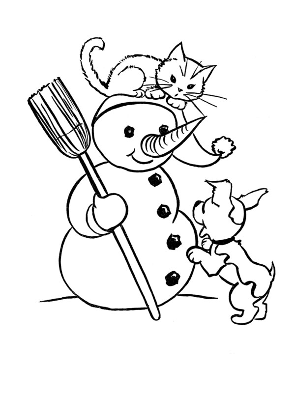 Coloring page: Snowman (Characters) #89264 - Free Printable Coloring Pages