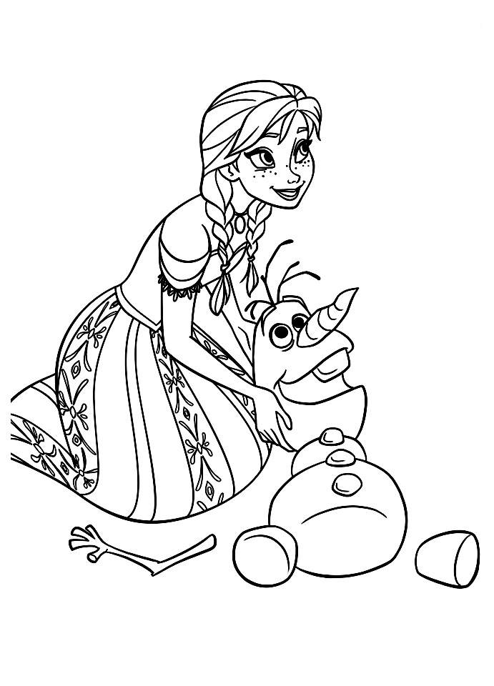 Coloring page: Snowman (Characters) #89275 - Free Printable Coloring Pages