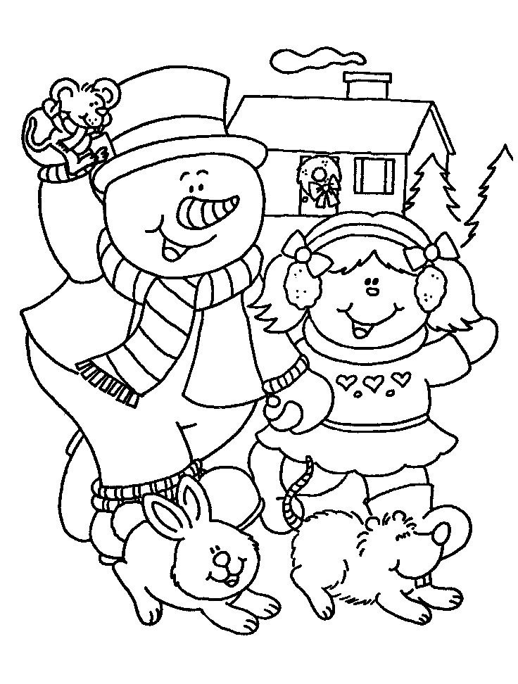 Coloring page: Snowman (Characters) #89283 - Free Printable Coloring Pages