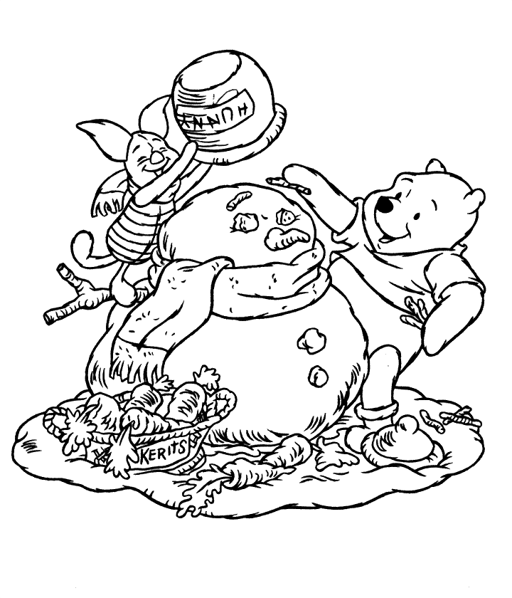 Coloring page: Snowman (Characters) #89298 - Free Printable Coloring Pages