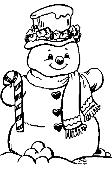 Coloring page: Snowman (Characters) #89302 - Free Printable Coloring Pages