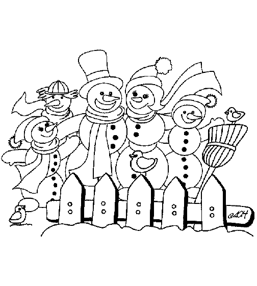 Coloring page: Snowman (Characters) #89320 - Free Printable Coloring Pages
