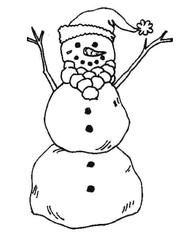 Coloring page: Snowman (Characters) #89321 - Free Printable Coloring Pages