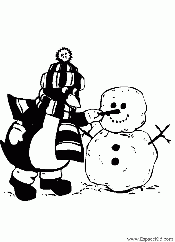 Coloring page: Snowman (Characters) #89322 - Free Printable Coloring Pages