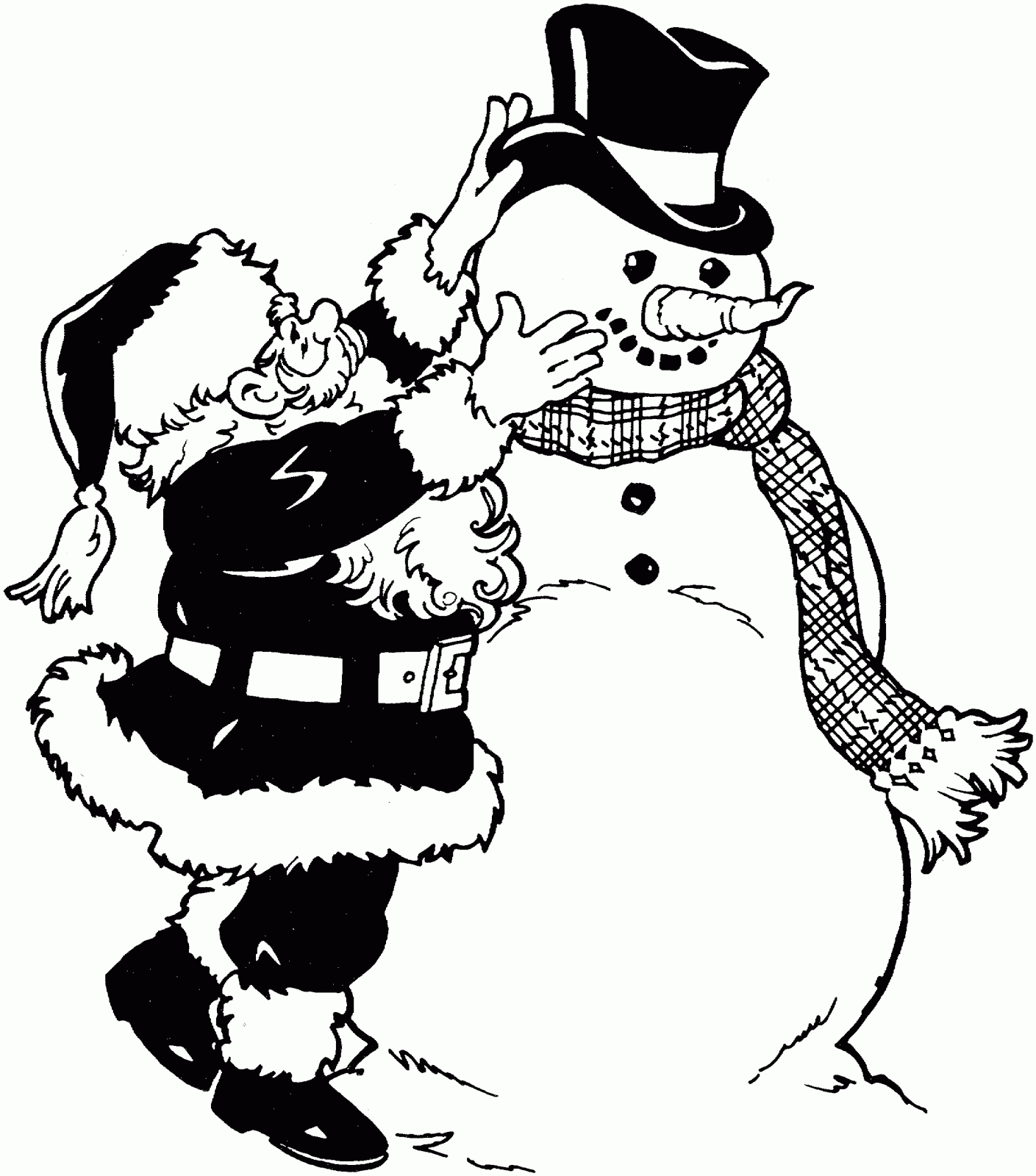 Coloring page: Snowman (Characters) #89328 - Free Printable Coloring Pages
