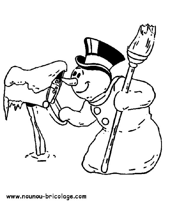 Coloring page: Snowman (Characters) #89331 - Free Printable Coloring Pages