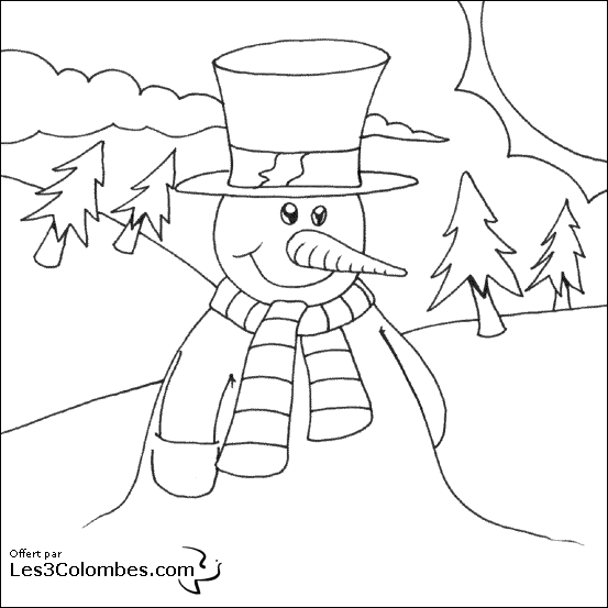 Coloring page: Snowman (Characters) #89332 - Free Printable Coloring Pages