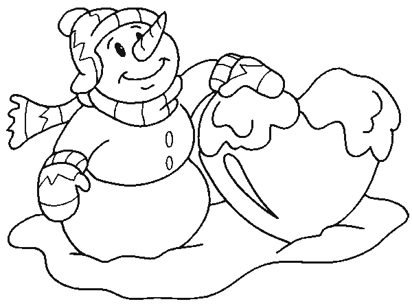 Coloring page: Snowman (Characters) #89333 - Free Printable Coloring Pages