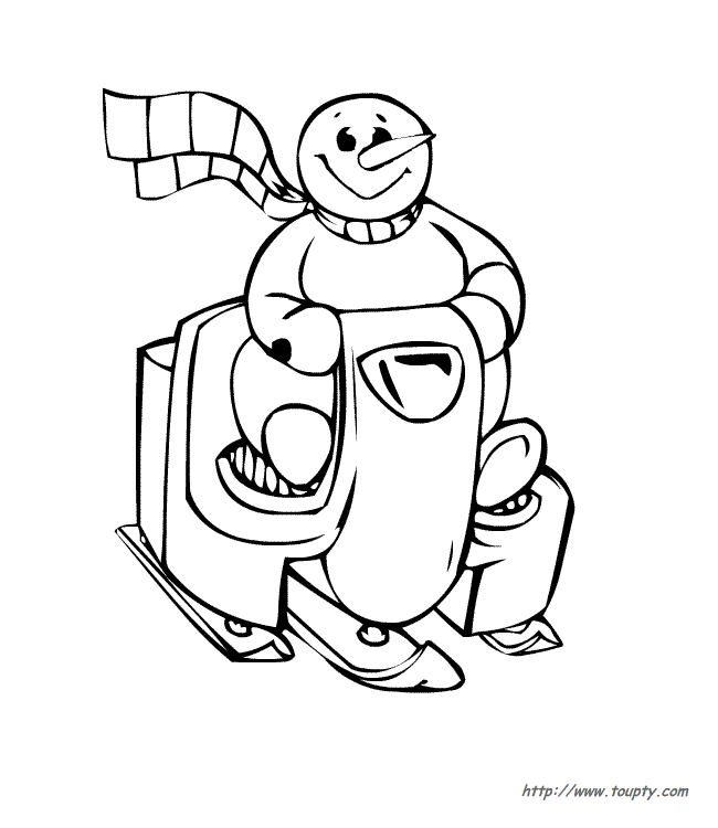 Coloring page: Snowman (Characters) #89338 - Free Printable Coloring Pages