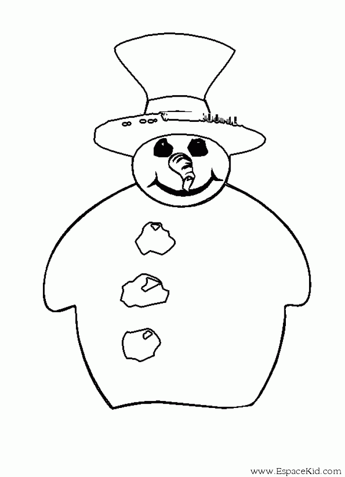 Coloring page: Snowman (Characters) #89341 - Free Printable Coloring Pages