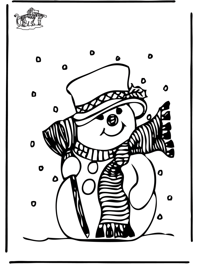 Coloring page: Snowman (Characters) #89357 - Free Printable Coloring Pages