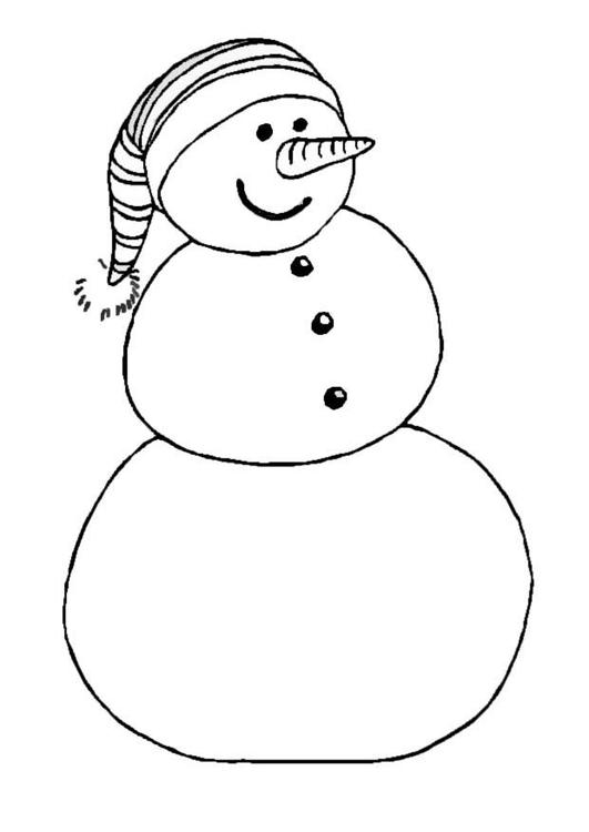 Coloring page: Snowman (Characters) #89360 - Free Printable Coloring Pages