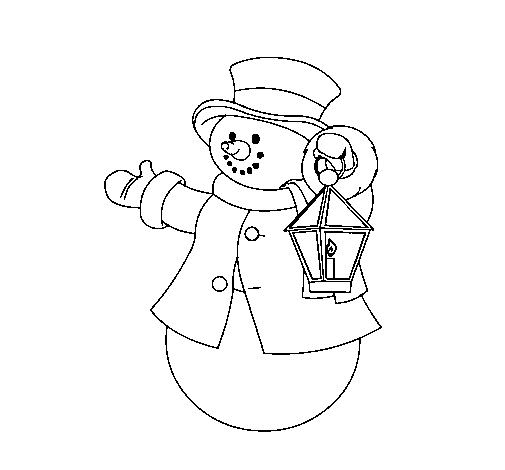 Coloring page: Snowman (Characters) #89361 - Free Printable Coloring Pages