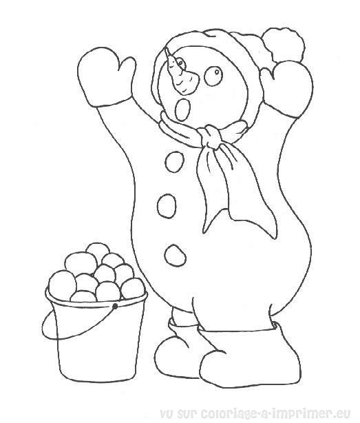 Coloring page: Snowman (Characters) #89367 - Free Printable Coloring Pages