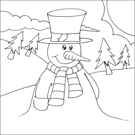 Coloring page: Snowman (Characters) #89378 - Free Printable Coloring Pages