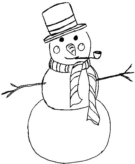 Coloring page: Snowman (Characters) #89388 - Free Printable Coloring Pages