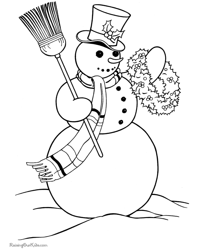 Coloring page: Snowman (Characters) #89396 - Free Printable Coloring Pages