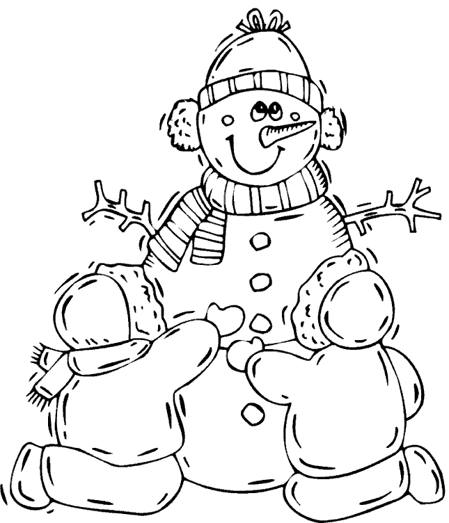 Coloring page: Snowman (Characters) #89397 - Free Printable Coloring Pages