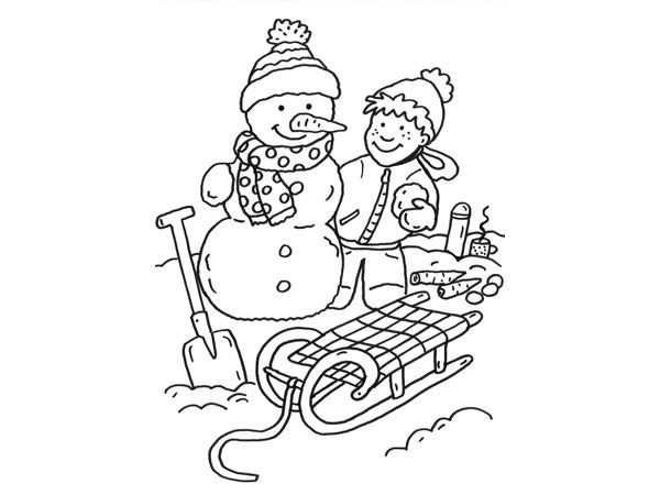 Coloring page: Snowman (Characters) #89409 - Free Printable Coloring Pages