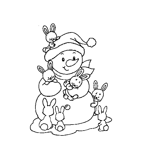 Coloring page: Snowman (Characters) #89419 - Free Printable Coloring Pages