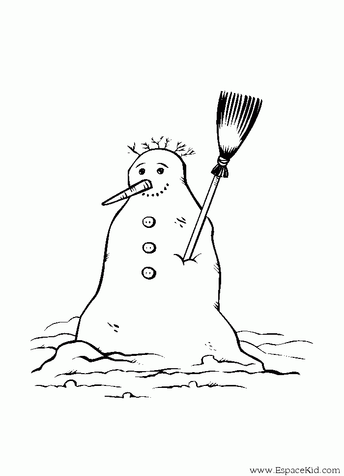 Coloring page: Snowman (Characters) #89420 - Free Printable Coloring Pages