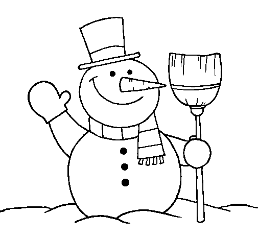 Coloring page: Snowman (Characters) #89423 - Free Printable Coloring Pages