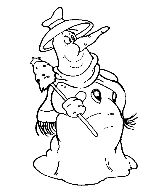 Coloring page: Snowman (Characters) #89424 - Free Printable Coloring Pages