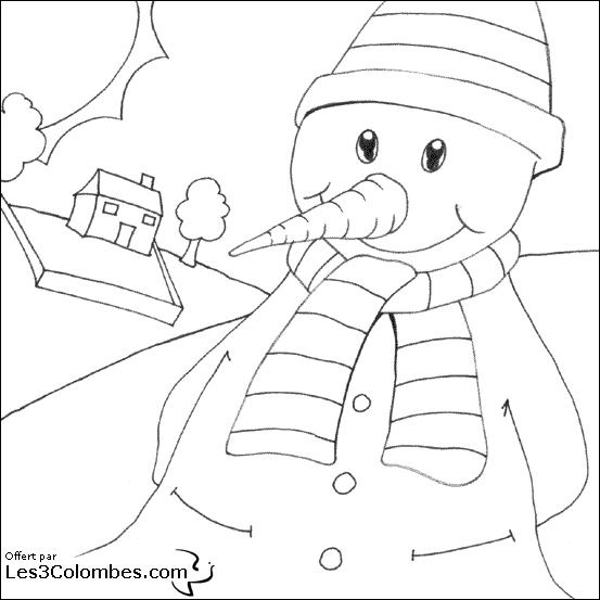 Coloring page: Snowman (Characters) #89428 - Free Printable Coloring Pages