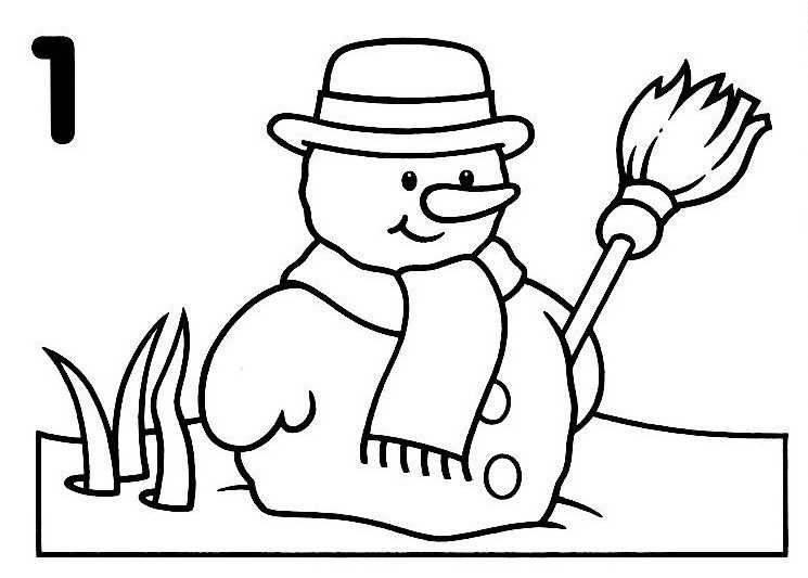 Coloring page: Snowman (Characters) #89431 - Free Printable Coloring Pages