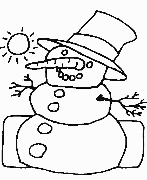 Coloring page: Snowman (Characters) #89451 - Free Printable Coloring Pages
