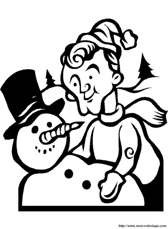 Coloring page: Snowman (Characters) #89468 - Free Printable Coloring Pages