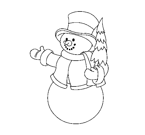 Coloring page: Snowman (Characters) #89472 - Free Printable Coloring Pages