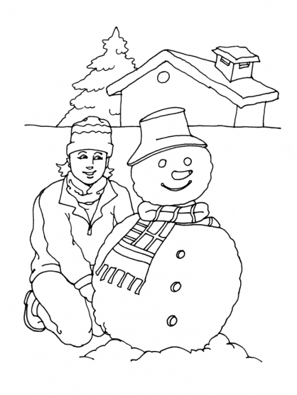 Coloring page: Snowman (Characters) #89475 - Free Printable Coloring Pages