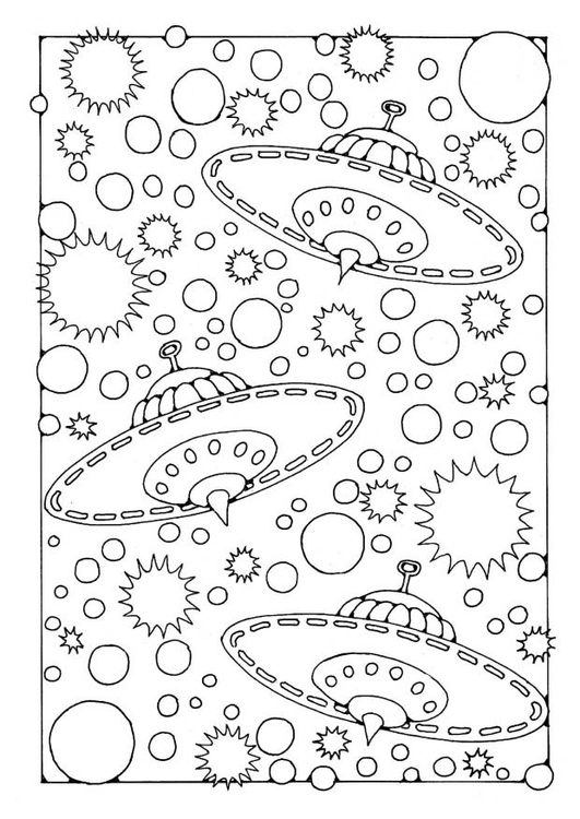 Coloring page: UFO (Characters) #103145 - Free Printable Coloring Pages
