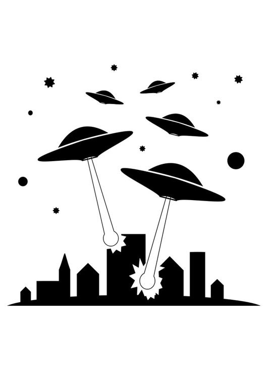 Coloring page: UFO (Characters) #103149 - Free Printable Coloring Pages